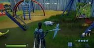 Alien hologram pad at Risky Reels in Fortnite (Image via Kanga/YouTube)